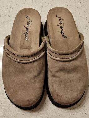 Free People Milo Everyday Mule Suede Slip-On Clogs Size 10